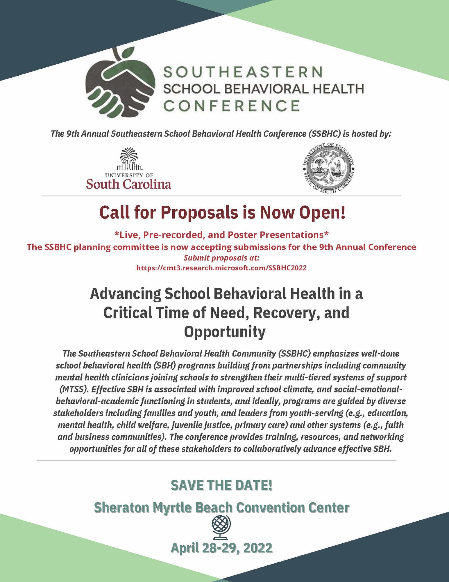 Southeastern School Behavioral Health Conference - call for proposals