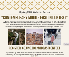 Contemporary Middle East in Context” - Spring Webinar Series