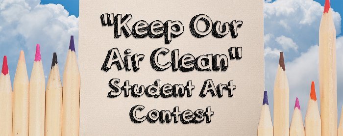 NC Clean Energy Technology Center "Keep our air clean" student art contest banner