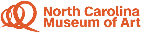 NC Museum of Art with three swirls