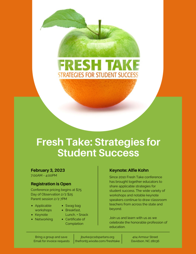 CSD Fresh Take Conference Information - February 3, 2023