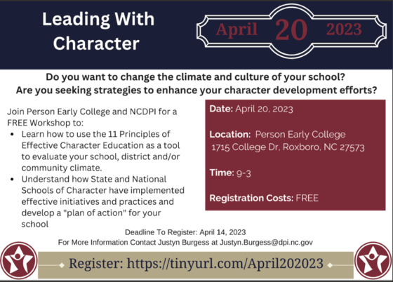 Leading with Character Workshop 2