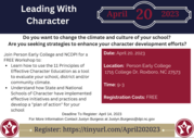 Character Education Leading with Character
