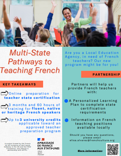 Multi-State Pathways to Teaching French flyer