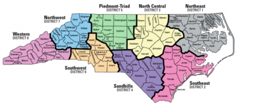 NC Map by Region