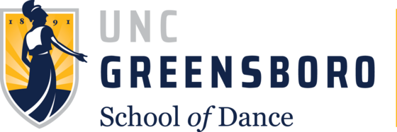 UNC Greensboro logo with School of Dance written below