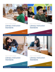 Literacy Instruction Standards (LIS) covers arranged in a grid pattern.