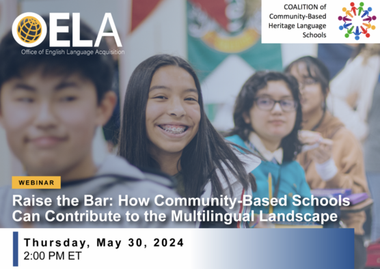 OELA Community-Based Schools webinar on May 30