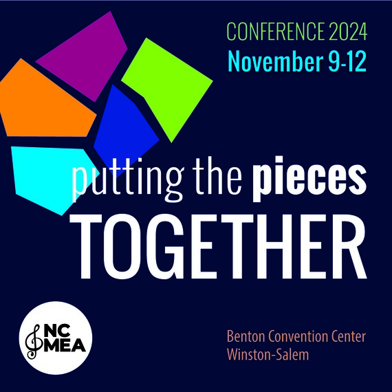 Putting the Pieces together conference logo with mosiac tiles