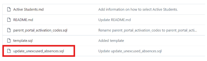 Updated Unexcused Absence