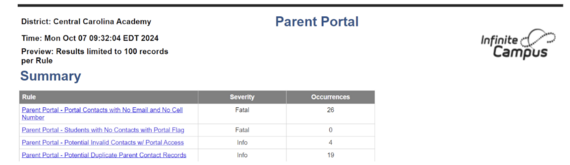 Parent Portal