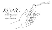 KONC Logo of a hand with a songbird