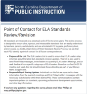 ELA Point of Contact Form Screenshot