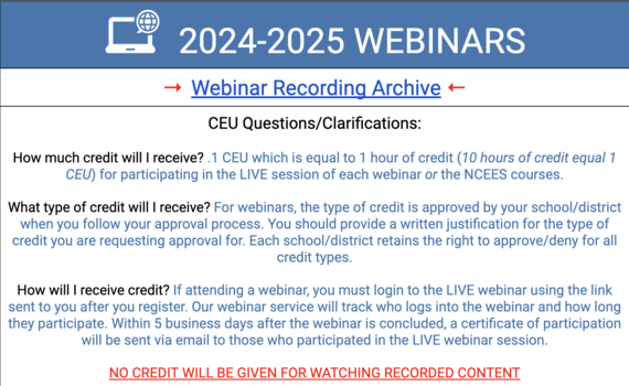 Schoolnet Webinars