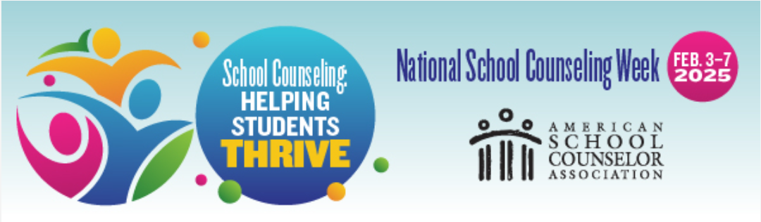 banner for school counseling week