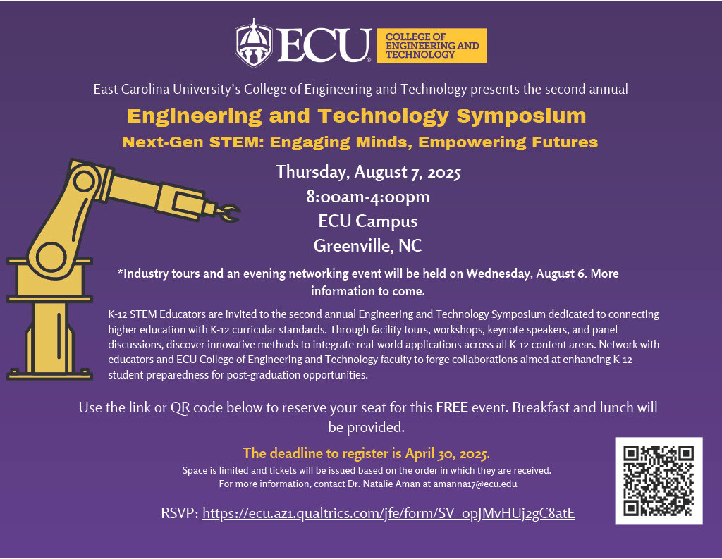 ECU STEM Symposium Flyer