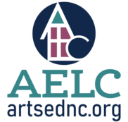 AELC Logo which cleverly combines the letters to look like a schoolhouse