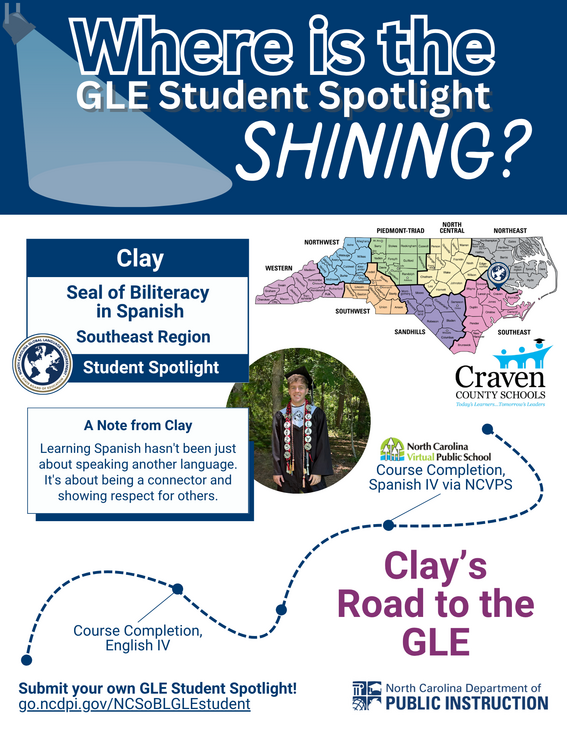 Global Languages Endorsement Student Spotlight #3 - Clay from Craven County Schools