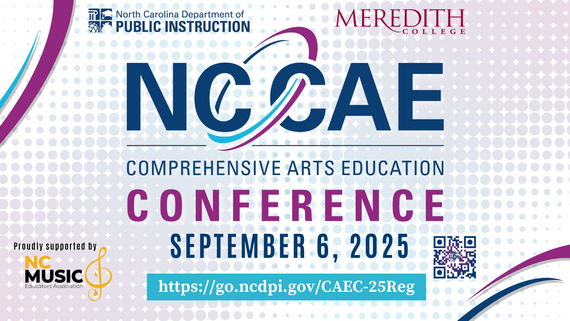NCCAE logo with the three part swirl around the letters