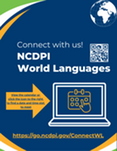 Connect with World Languages flyer for online scheduling