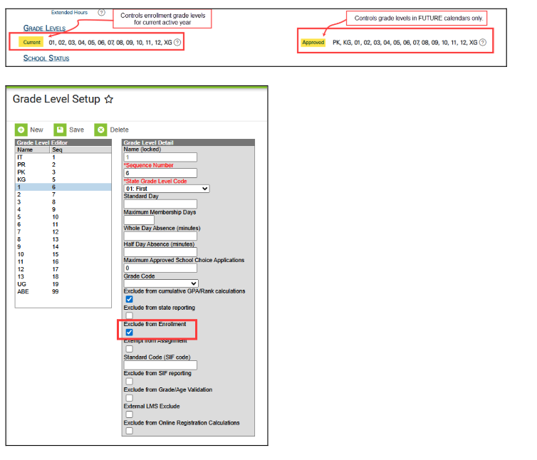 Exclude from enrollment