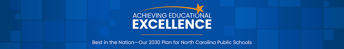 Blue Banner with Tagline - Achieving Educational Excellence