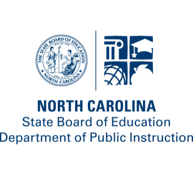 NC State Board of Education and DPI Partnership Logo, Centered Blue