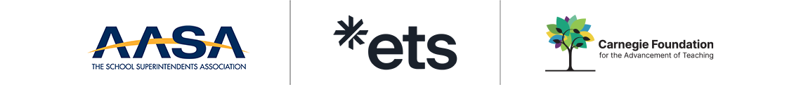 AASA, ets, Carnegie Foundation Partner Logos