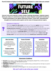 Future Self Contest flyer