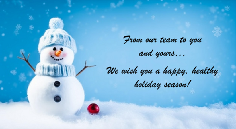 holiday wish with snowman image