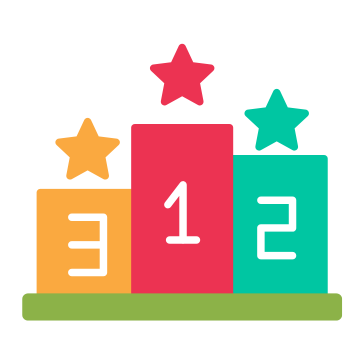 three tiered winner platform