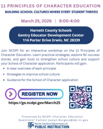 Character Education PD Flyer