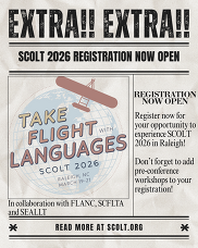 Southern Conference on Language Teaching flyer