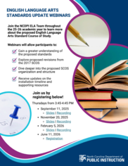 Standards Update Webinar Series Promo Flyer