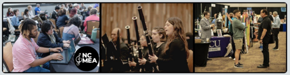 Images of teachers at Music conference 2025