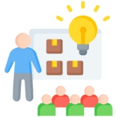 people at workshop icon