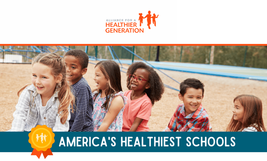 Banner with AFHG logo and elementary aged children 