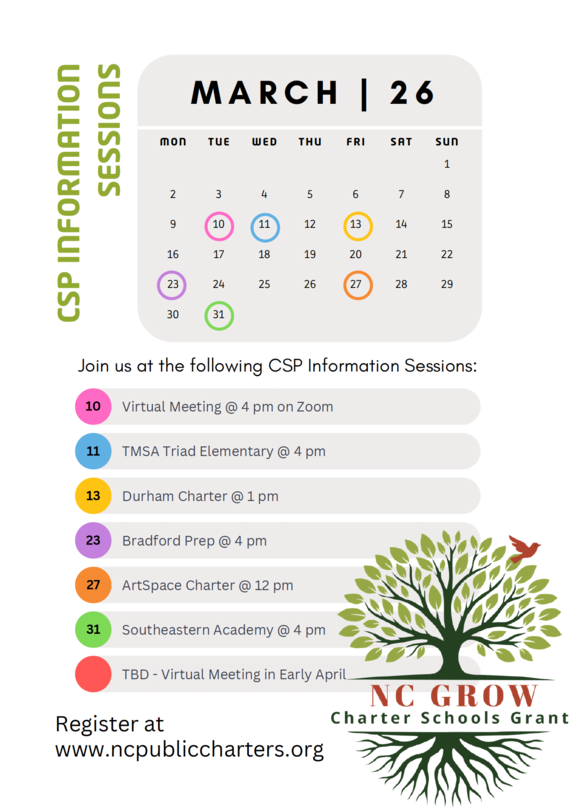 OCS Newsletter - NC GROW CSP Information Sessions