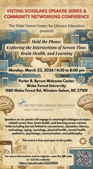 Hold the Phone: Exploring the Intersections of Screen Time, Brain Health, and Learning Promo Flyer