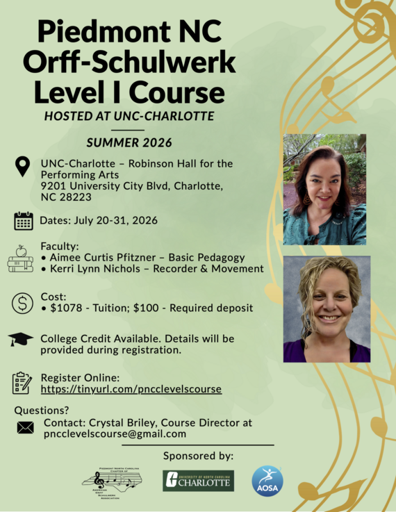 Orff Level 1 flyer