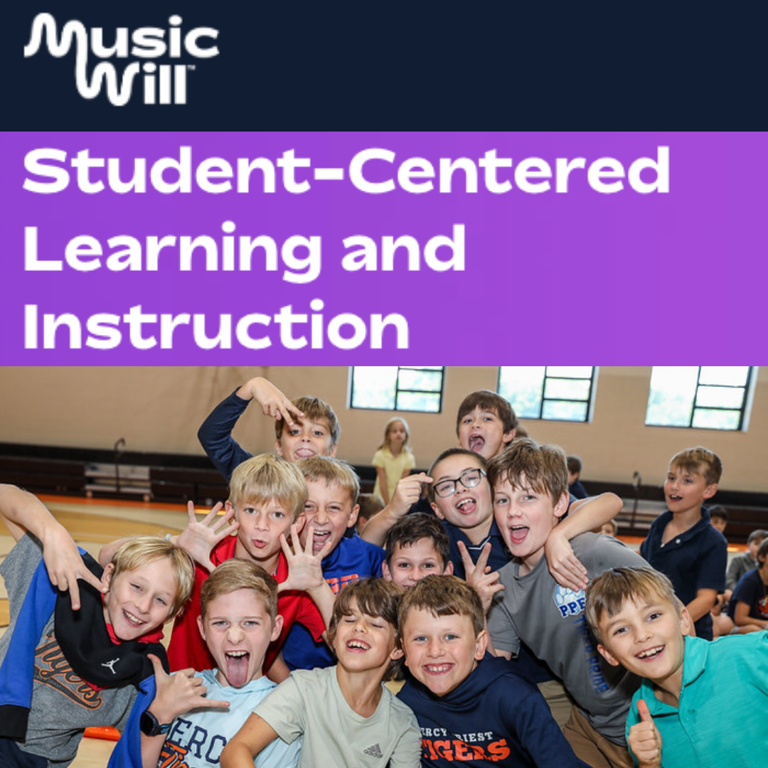 Student Centered Learning and Instruction Banner with an image of happy children