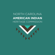 Commission logo with triangles representing a native pattern