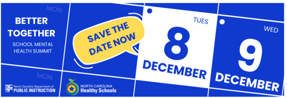 image of calendar with dec 8th and save the date