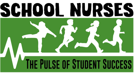 school nurses - images of silhouettes of students and echocardiagram line - and the pulse of student success