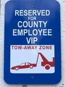VIP parking sign