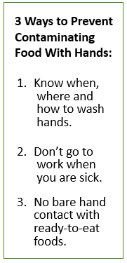 3 Ways to Prevent Contamination from Hands with border