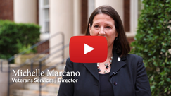 veterans services team video screenshot with play button