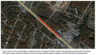 Feb. 13 Lane Closure on the outside, westbound lane of Highway 74 from Fowler Secrest Road past Secrest Price Road