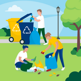 Litter Pick Up and Recycling