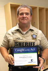 Caught in the Act Award Recipient Johnathan Carter